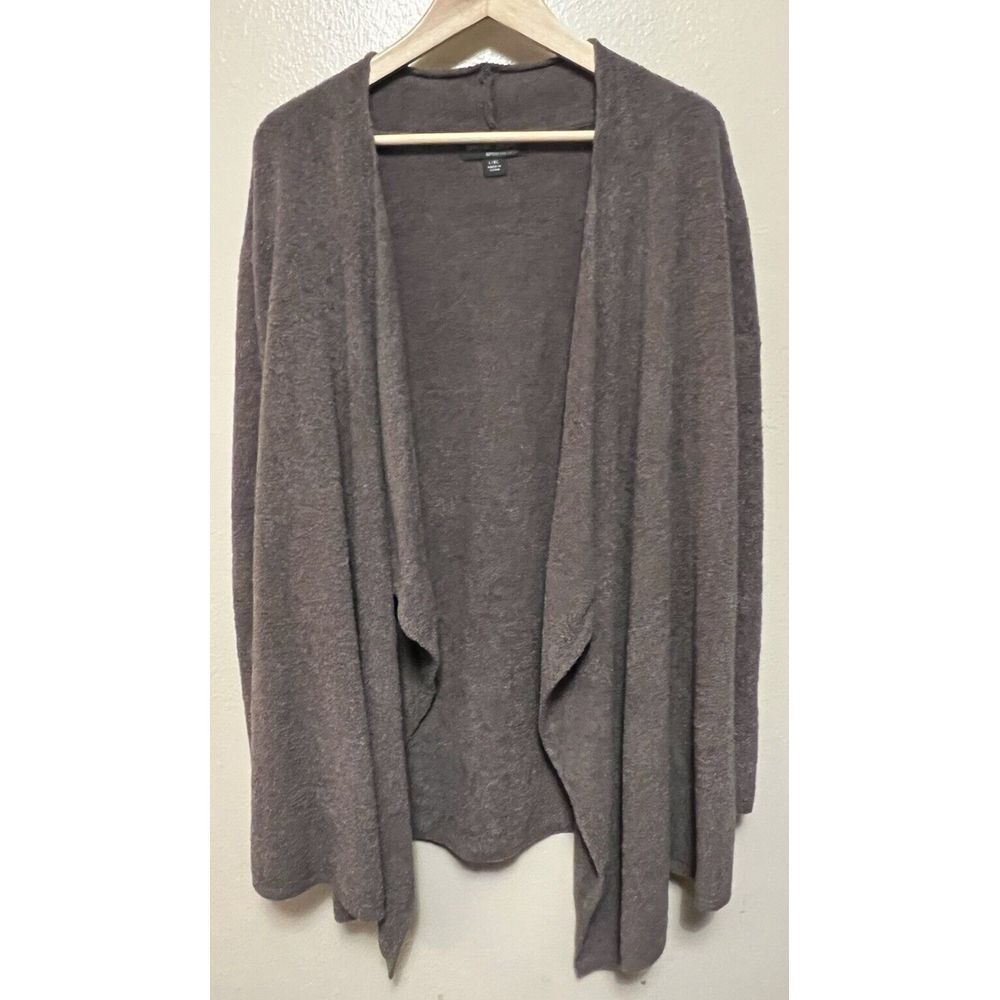 Barefoot Dreams Bamboo Chic Lite Calypso Wrap Open Cardigan Size L/XL Brown 436‎